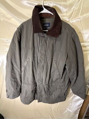 Vintage 90s Cherokee Mens XL Barn Chore Jacket Corduroy Collar Plaid Lined